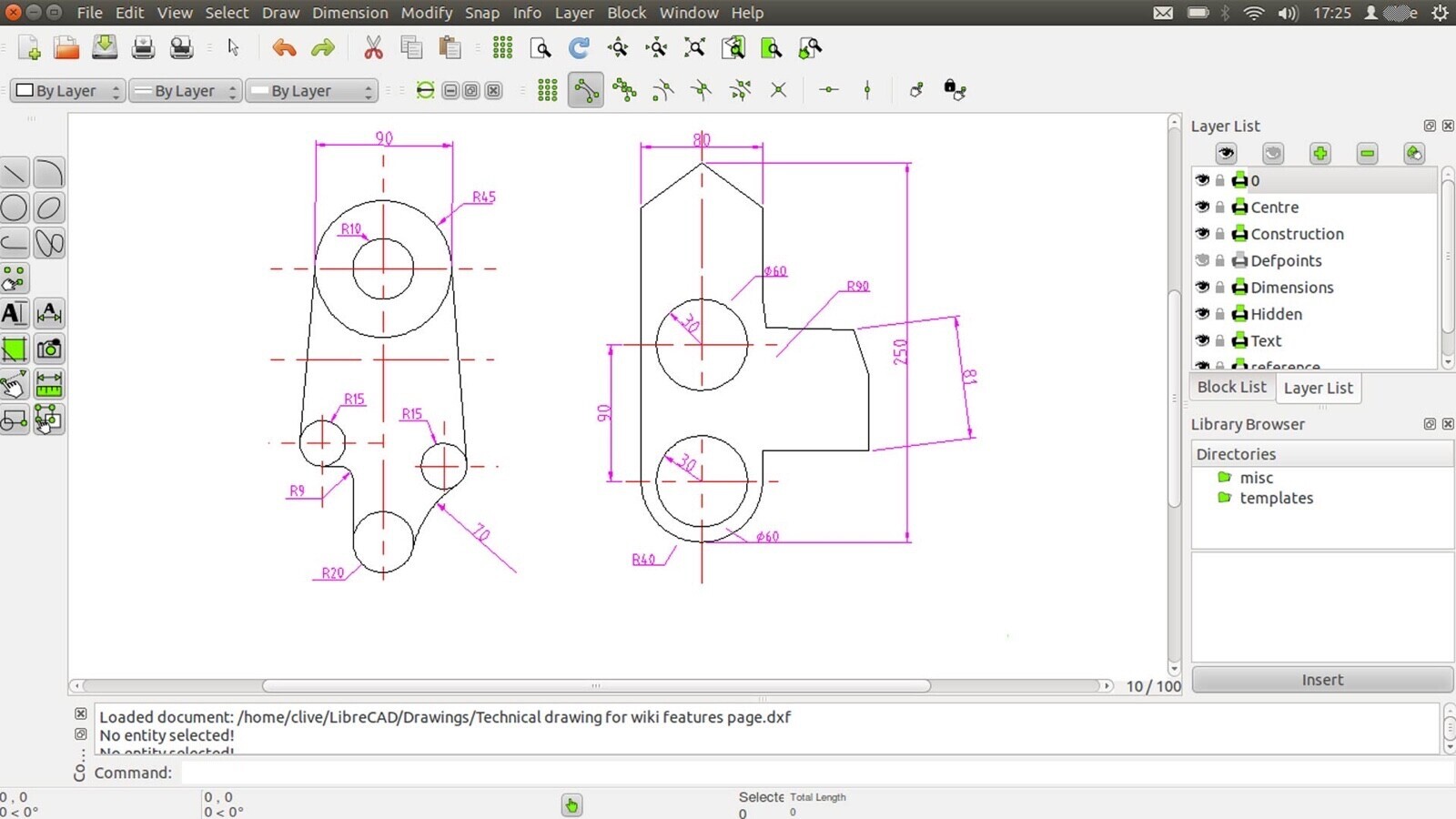 Libre Cad - 2D CAD Computer Aided Design Software Package for MAC on CD-ROM