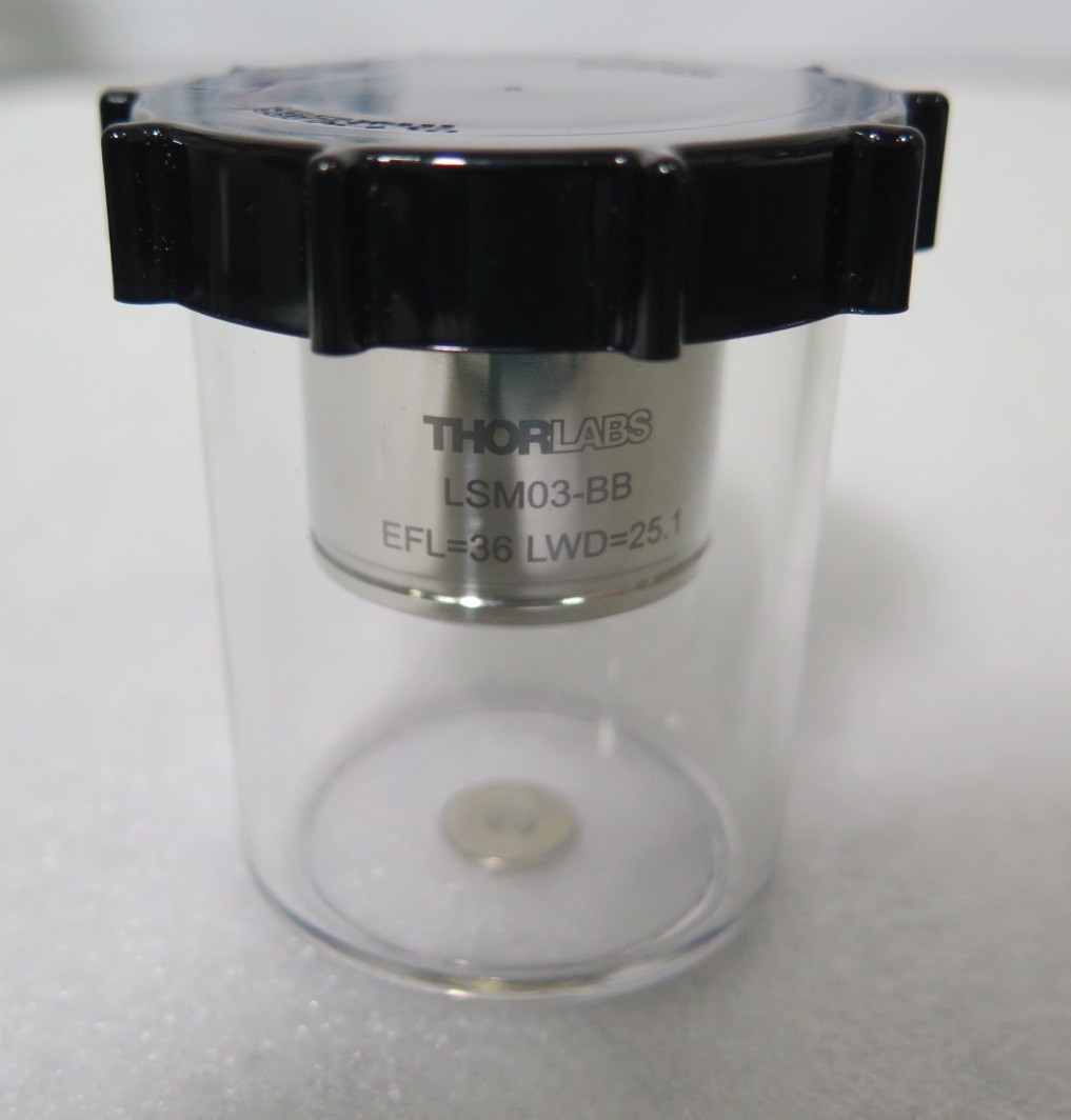R203X45 Thorlabs LSM03-BB EFL=36 LWD=25.1 Scan Lens For OCT Imaging 800-1100mm