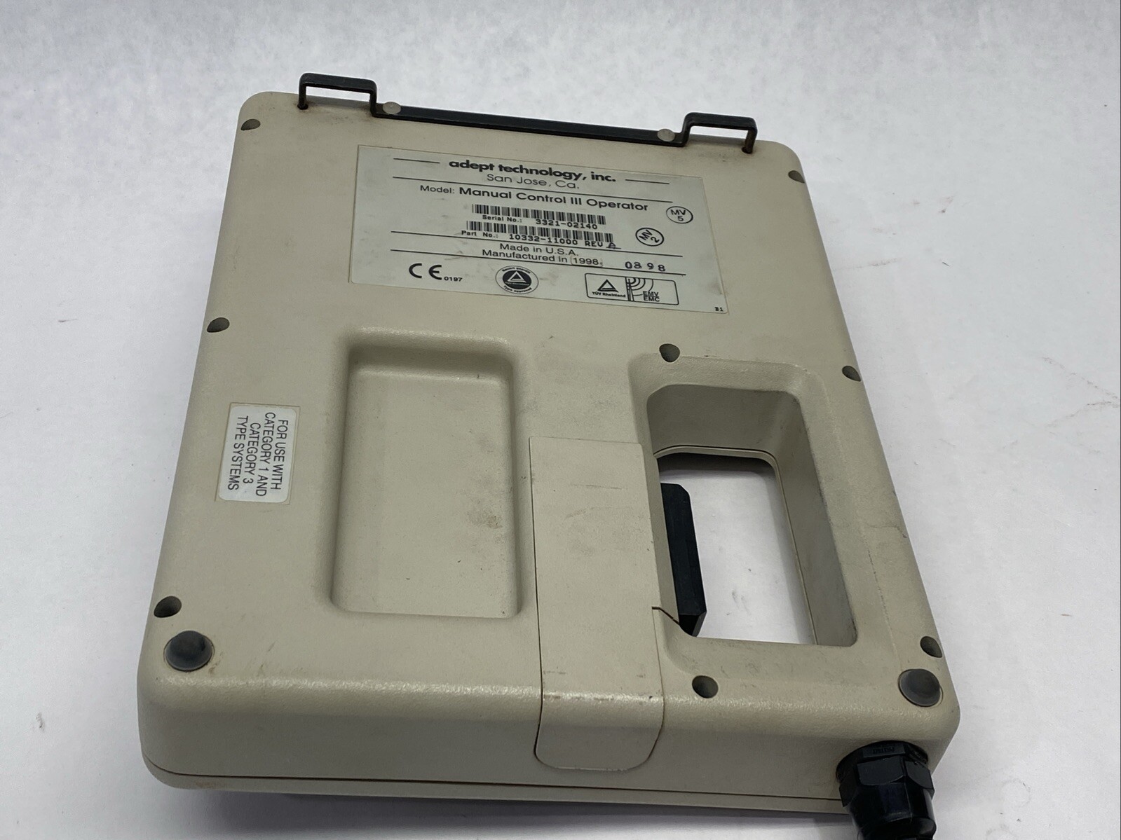 Adept 10332-11000 Manual Control III Operator Robot Teach Pendant