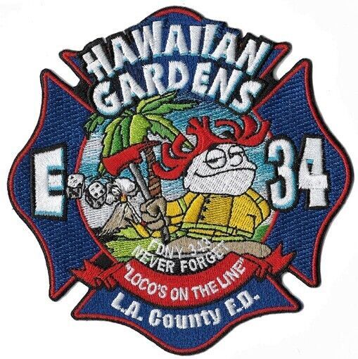 LA County Station 34 Hawaiian Gardens NEW Fire Patch ..