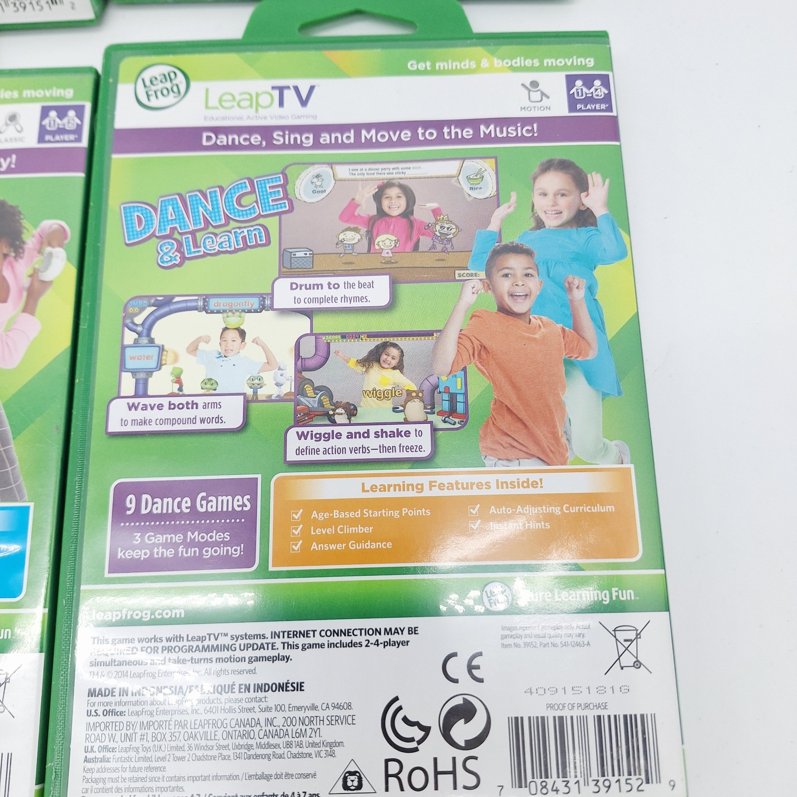 Lot Of 6 Leap Frog Tv Educational Gaming Games All Complete In Cases And Working