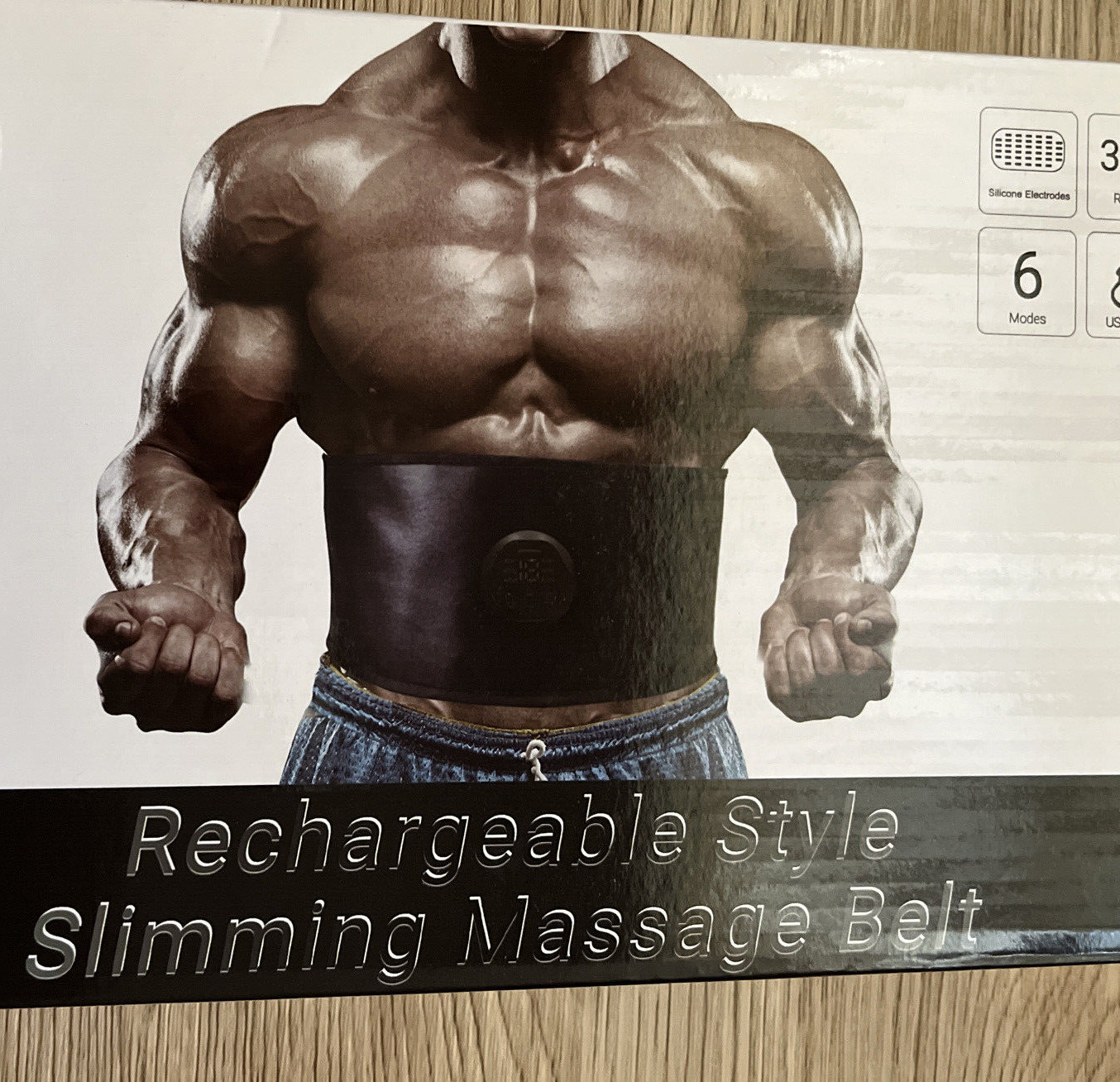 Rechargeable Style  Slimming Massage Belt Machine Muscle Stimulator NEW