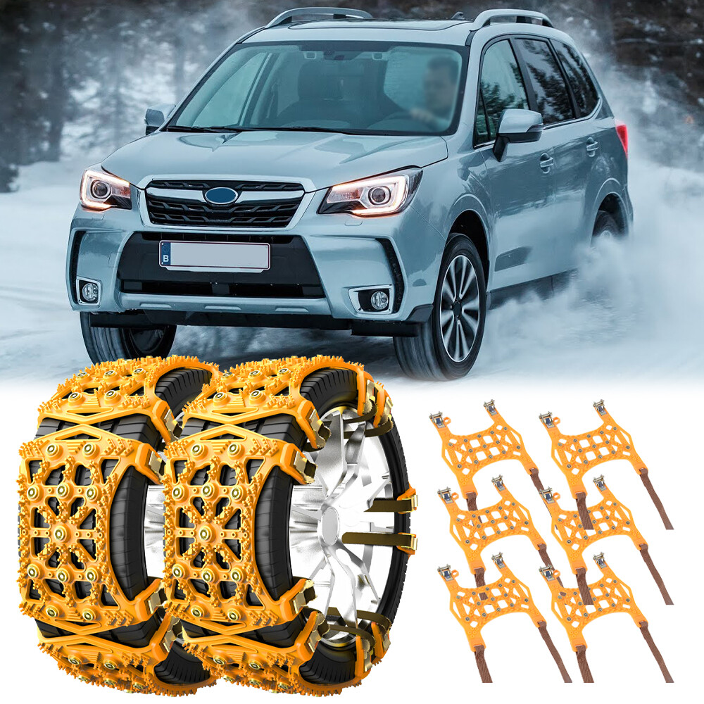 6x Car Snow Tire Chain For Subaru Forester Crosstrek Mud ICE AntiSkid Emergency