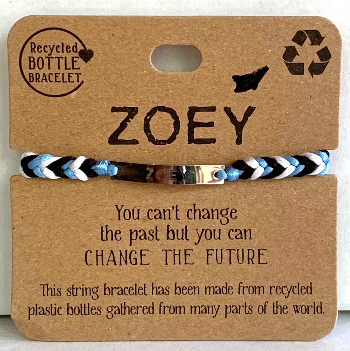 ZOEY ♻Recycled Bottle Bracelet ~Brand New ~ Great Gift 🎁