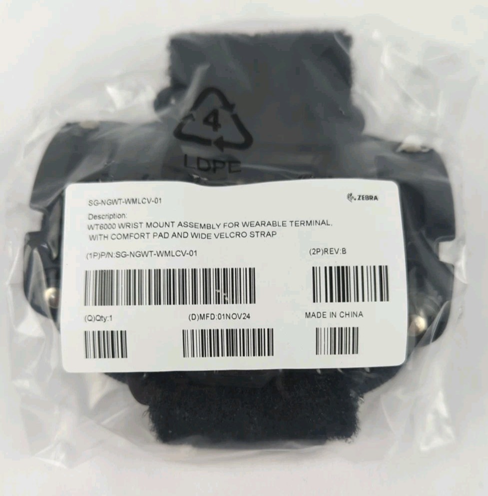 Zebra WT6000 Wrist Mount Straps with Medium/Large Strap SG-NGWT-WMLCV-01