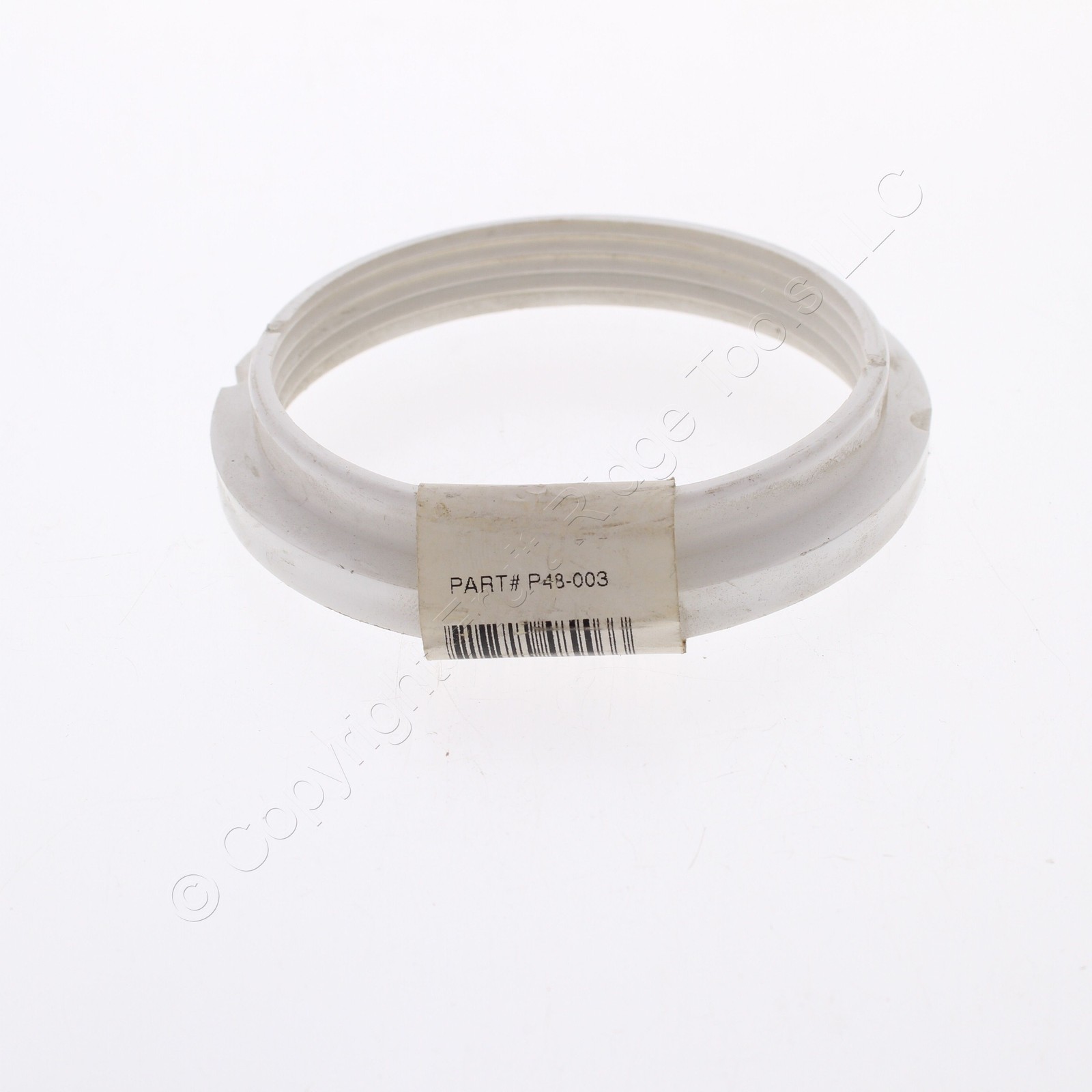 Jones Stephens P48-003 White PVC 3" Socket Ring