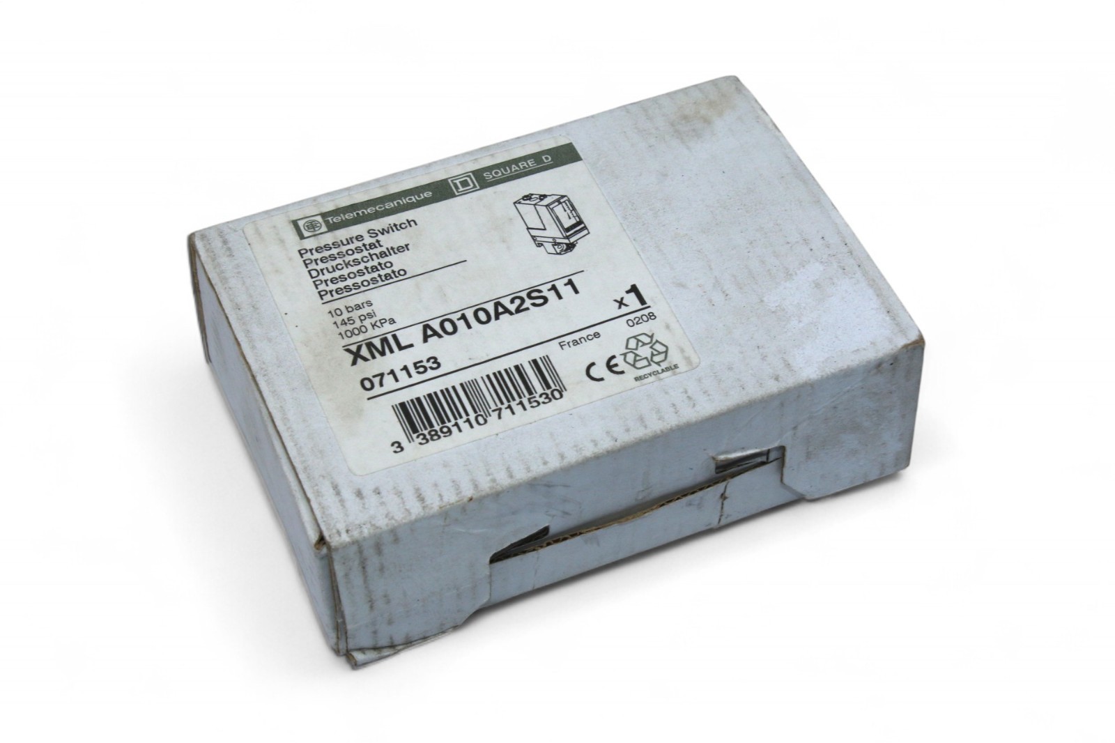 TELEMECANIQUE XML A010A2S11 PRESSURE SWITCH