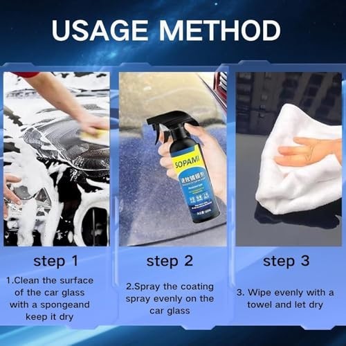 Ceramic Paint Sealant Spray - Maximum Gloss & Shine, Hydrophobic Coating for Car