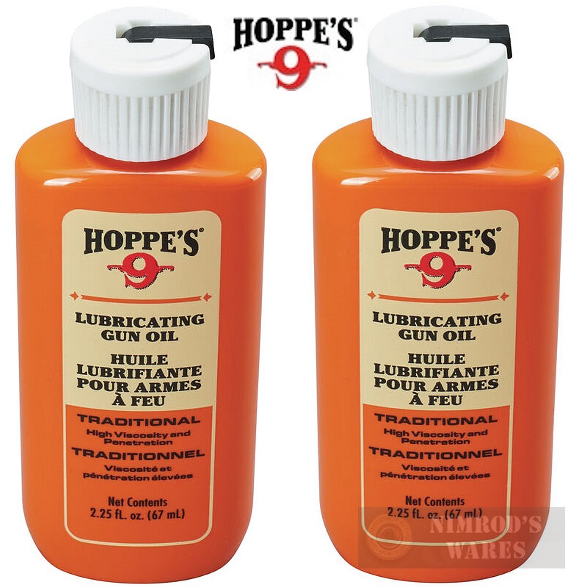 2-PACK Hoppe's LUBRICATING OIL 2.25 oz Firearms Bore 1003 FAST SHIP