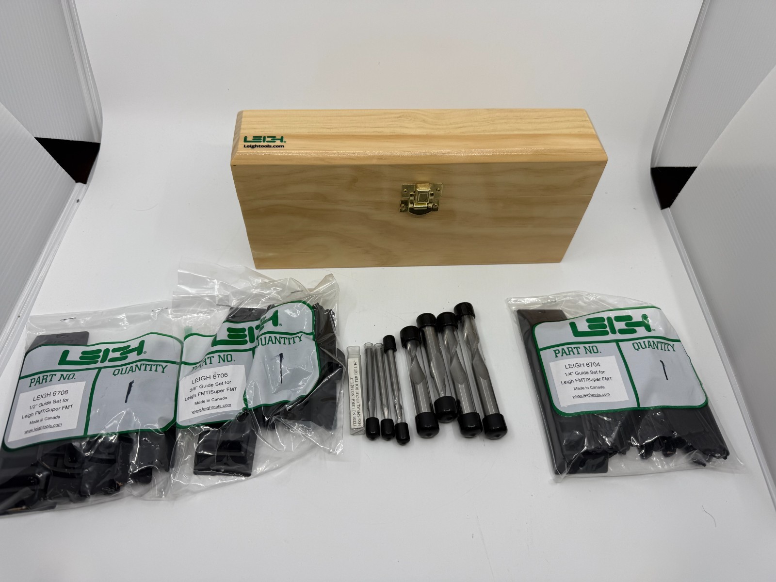 Leigh ACMTC Accessory Kit For FMT Pro & FMT Super - Solid Carbide Bits, 68 Sizes