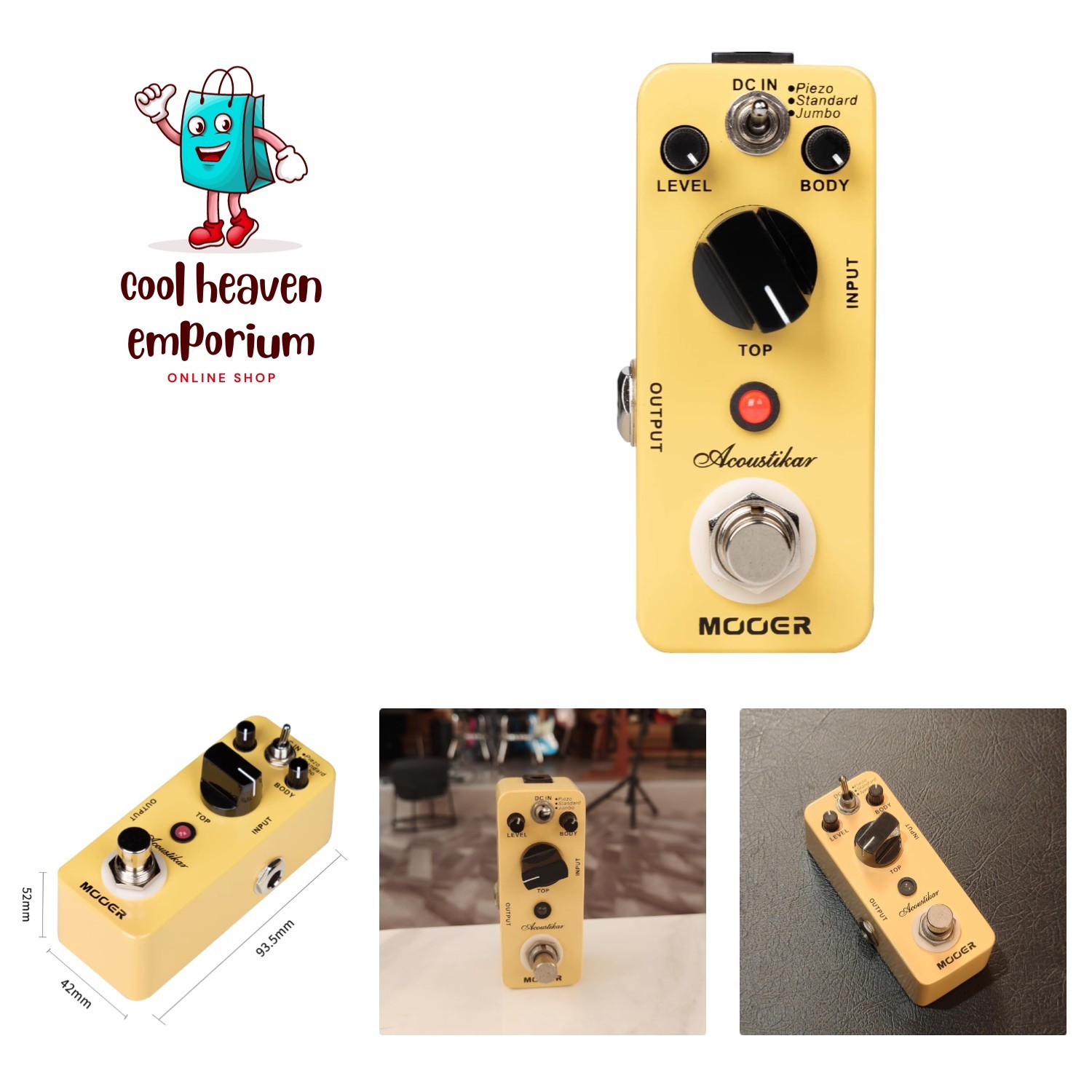 Acoustikar Guitar Pedal: Restore Authentic Acoustic Sound in 3 Simple Modes