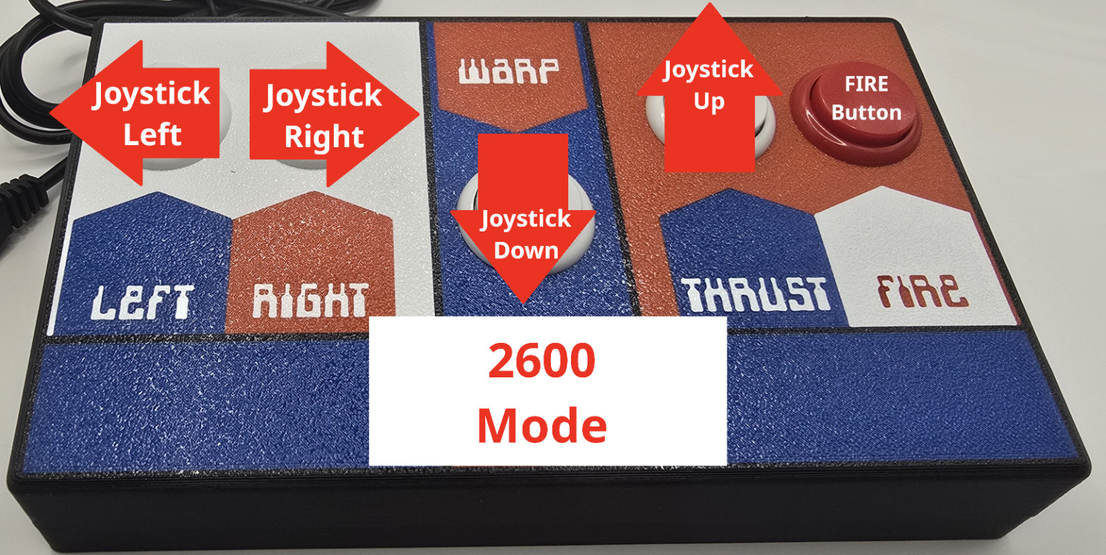Asteroids Control Panel For Atari 2600 and Atari 7800, and Commodore