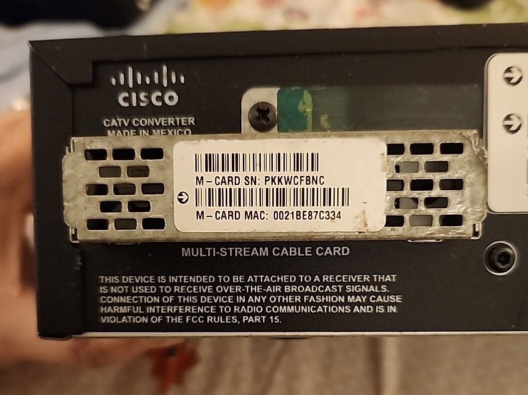 Cisco Explorer 4642HDC HDTV DIGITAL CABLE BOX - TIME WARNER - No Remote