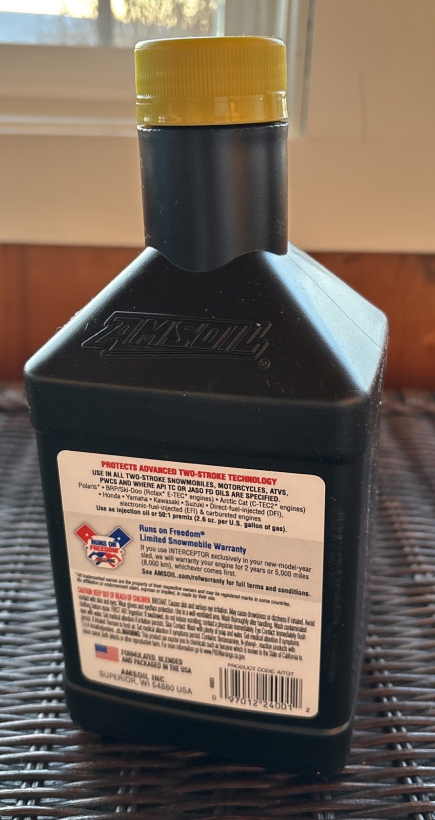 AMSOIL Full Synthetic Interceptor 2-Cycle Oil 1 Quart - Max Performance