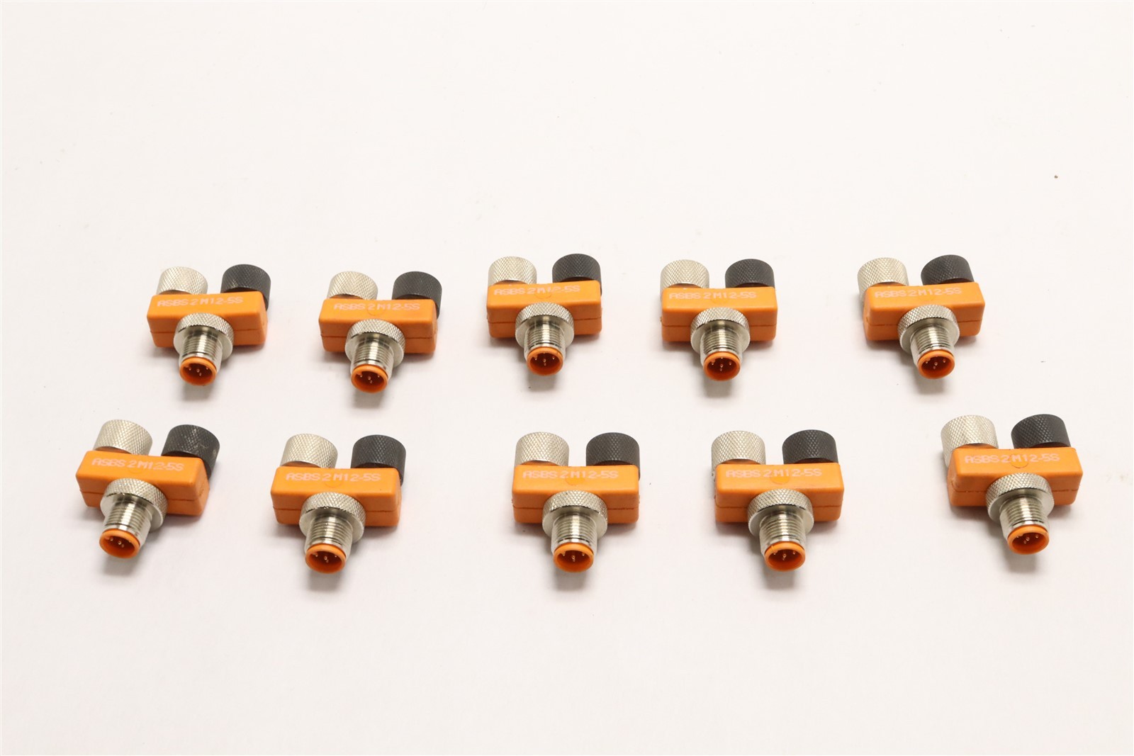 LUMBERG HIRSCHMANN TCONNECTOR SPLITTER M12 1 MALE TO 2 FEMALE ASBS2M12-5S