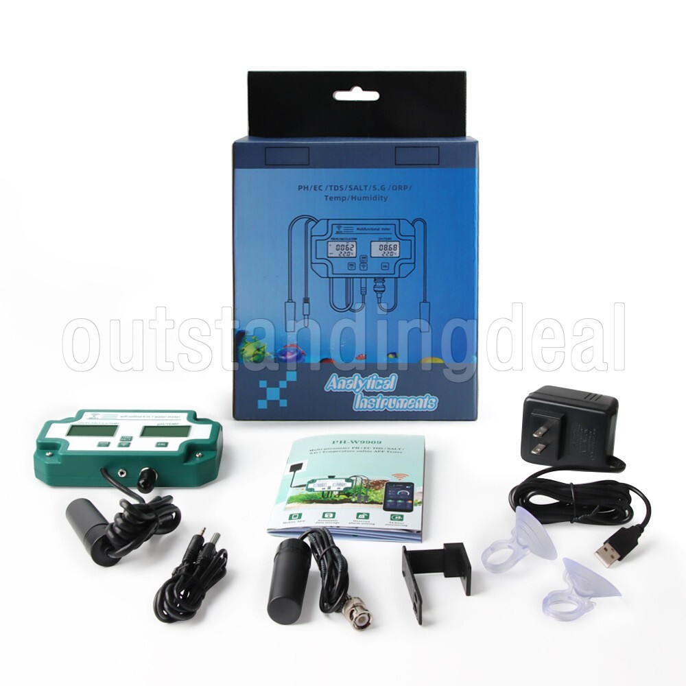 YY-W9909 6 In 1 Water Quality Tester Wifi Online Test TDS/EC/SALT/S.G/TEMP/PH