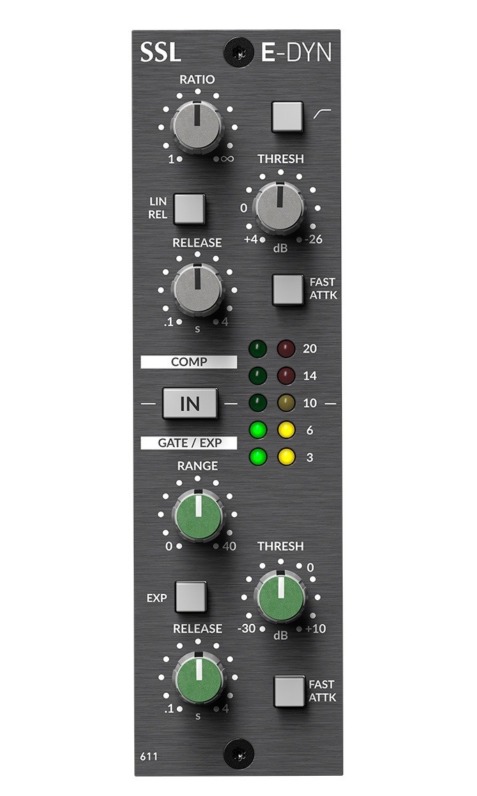 Solid State Logic SSL 611DYN 500 Series Dynamic Module E-Series Dynamics Module