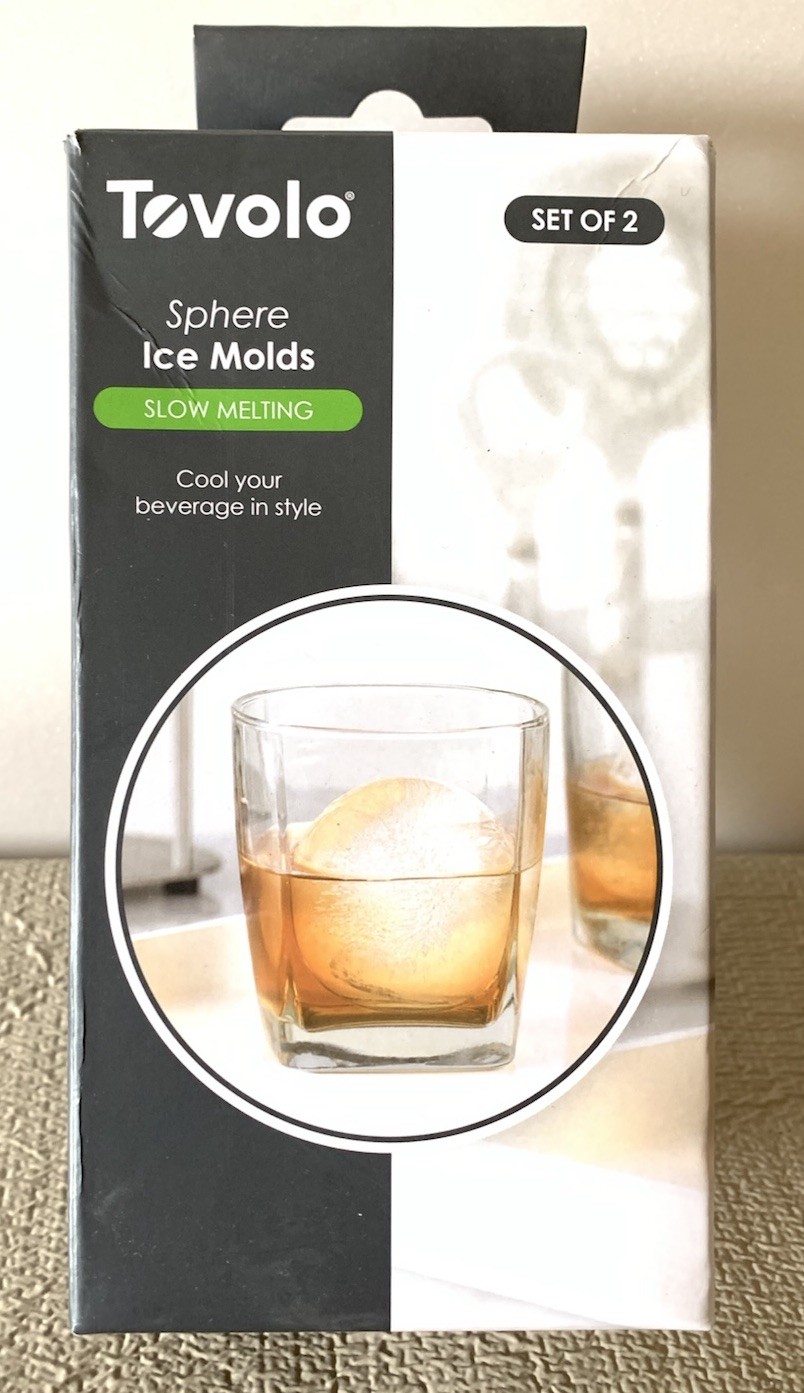 TOVOLO Sphere Ice Molds Stackable Slow Melting  Set of 2 New In Box