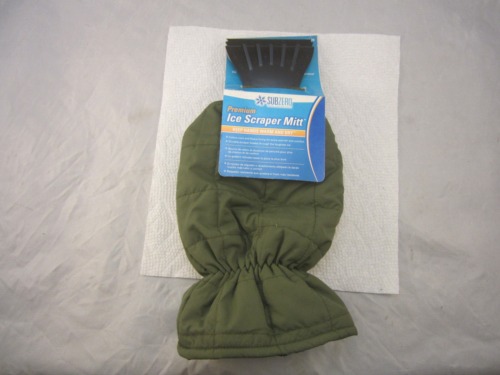 Hopkins 13920 Subzero Premium Ice Scraper Mitt Snow and Ice NEW