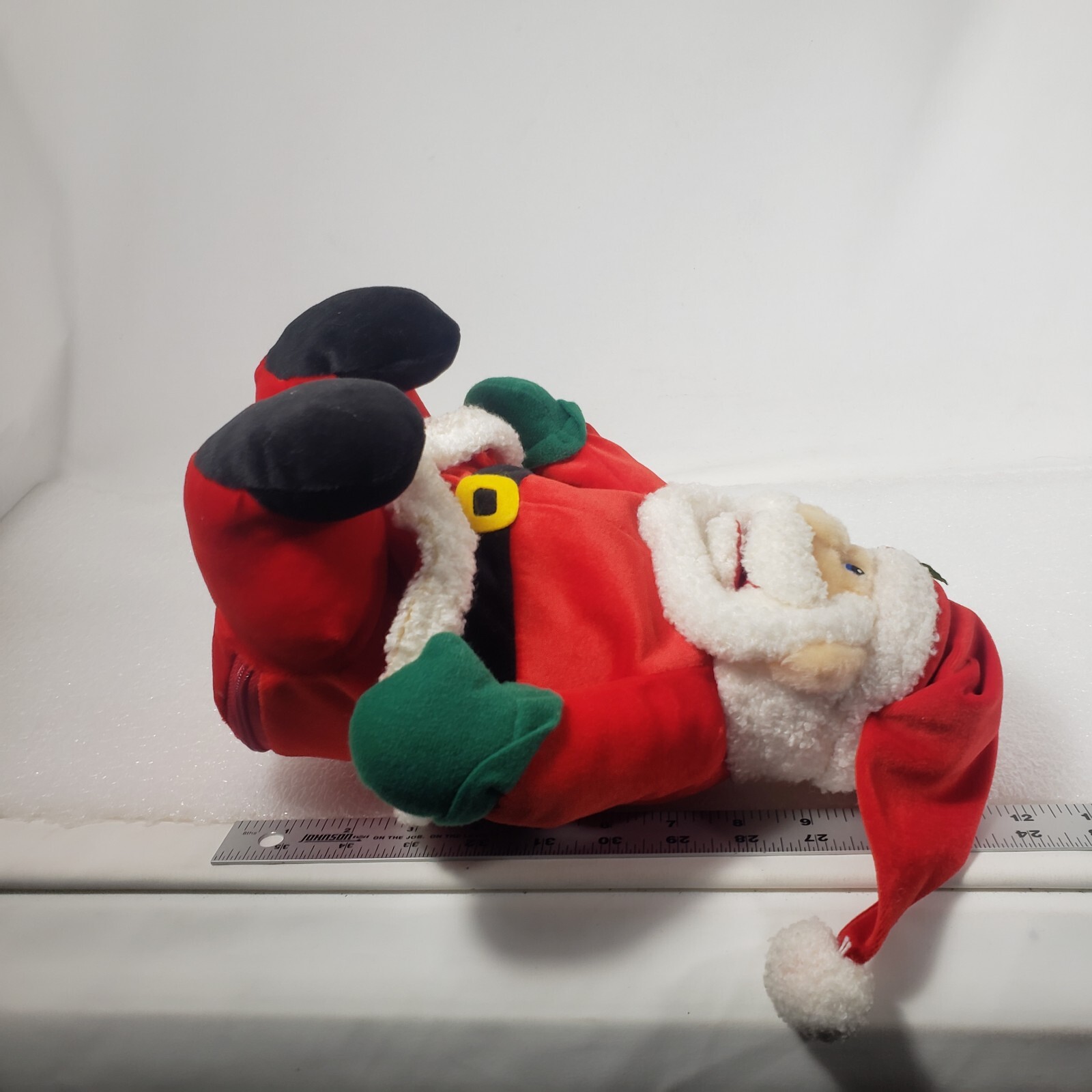 Christmas Santa Claus Singing Moving Plush (DOES NOT MOVE) Push Belly Decorative