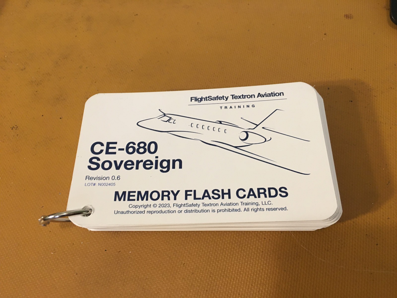 FlightSafety Citation Sovereign CE-680 Memory Flash Cards