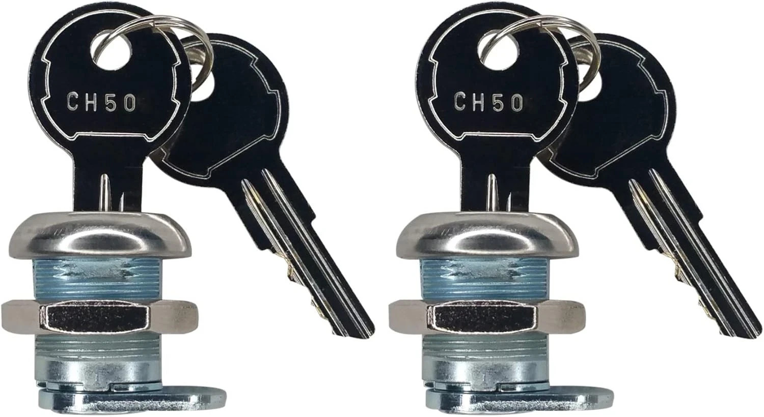 (2 Pack Keyed Alike) Truck Tool Box Locks with Keys - Replacement Pickup Toolbox
