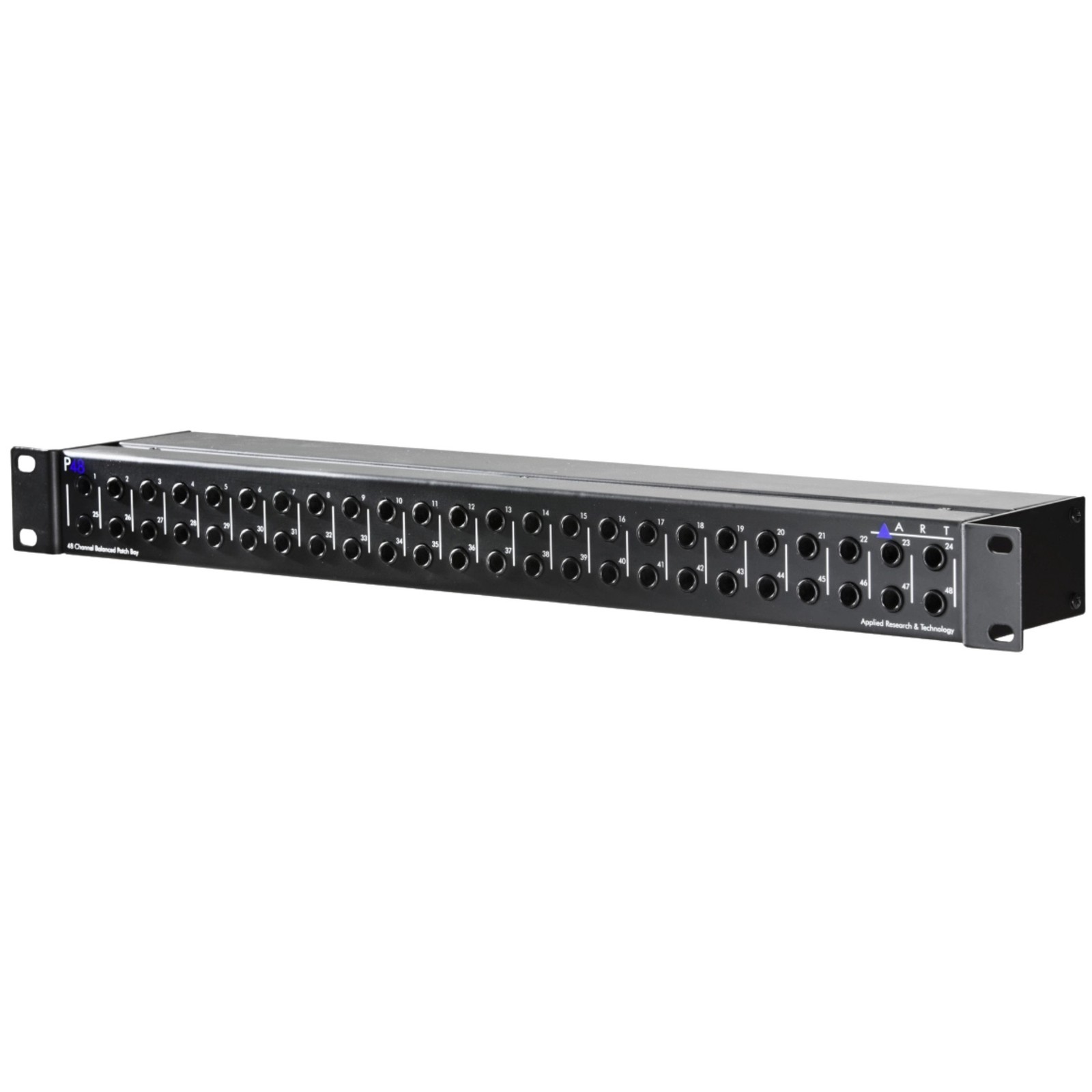 ART P48 48-Point Balanced 1/4" TRS Patch Bay