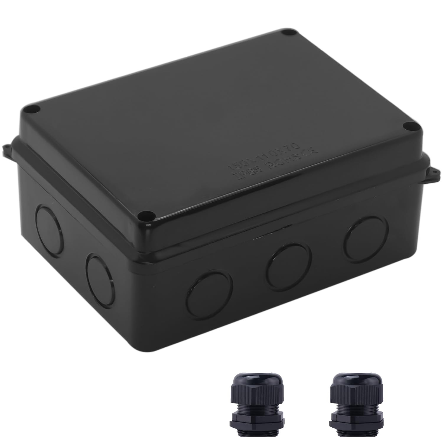 Caja electrica exterior IP65 ABS orificios reserv caja union 150x110x70mm