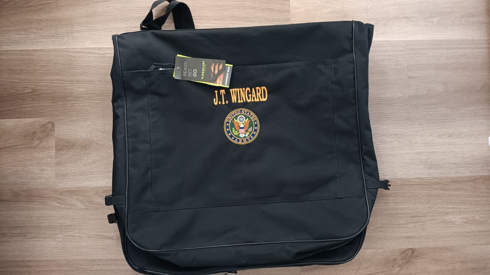 US Army Black Dress Uniform Travel Garment Bag Military