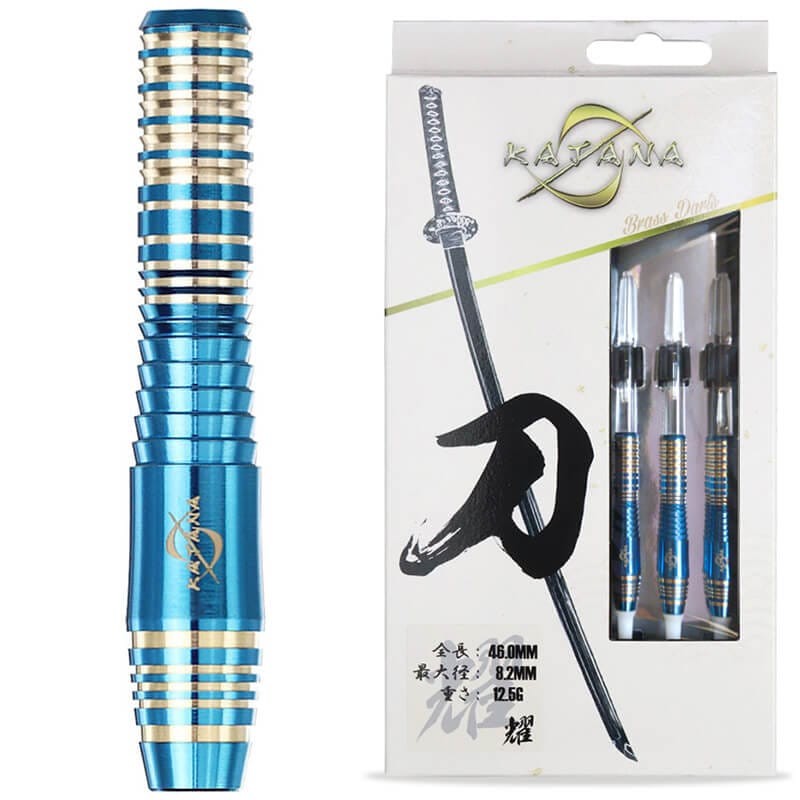 Dynasty Brass Darts Set Yo Blue Barrel