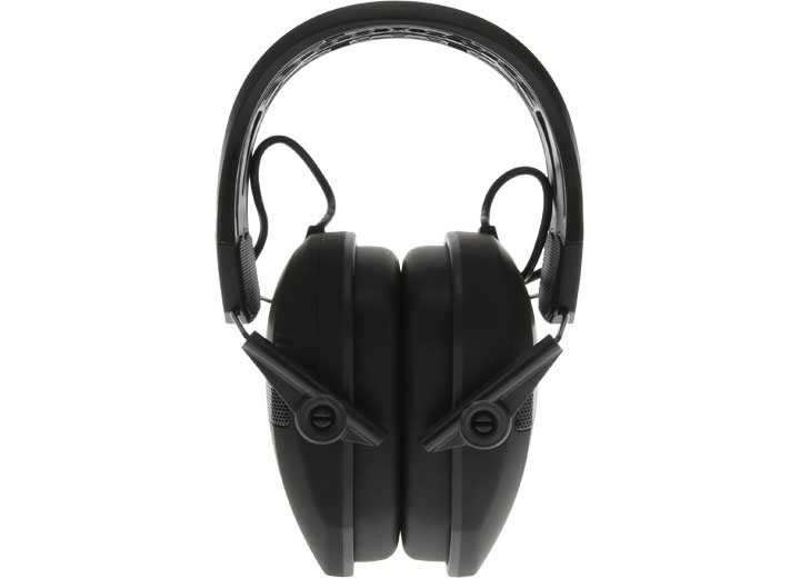 Walker’s GWP-RSEMRH Razor Slim Electronic Muffs with Tacti-Grip Headband – Black