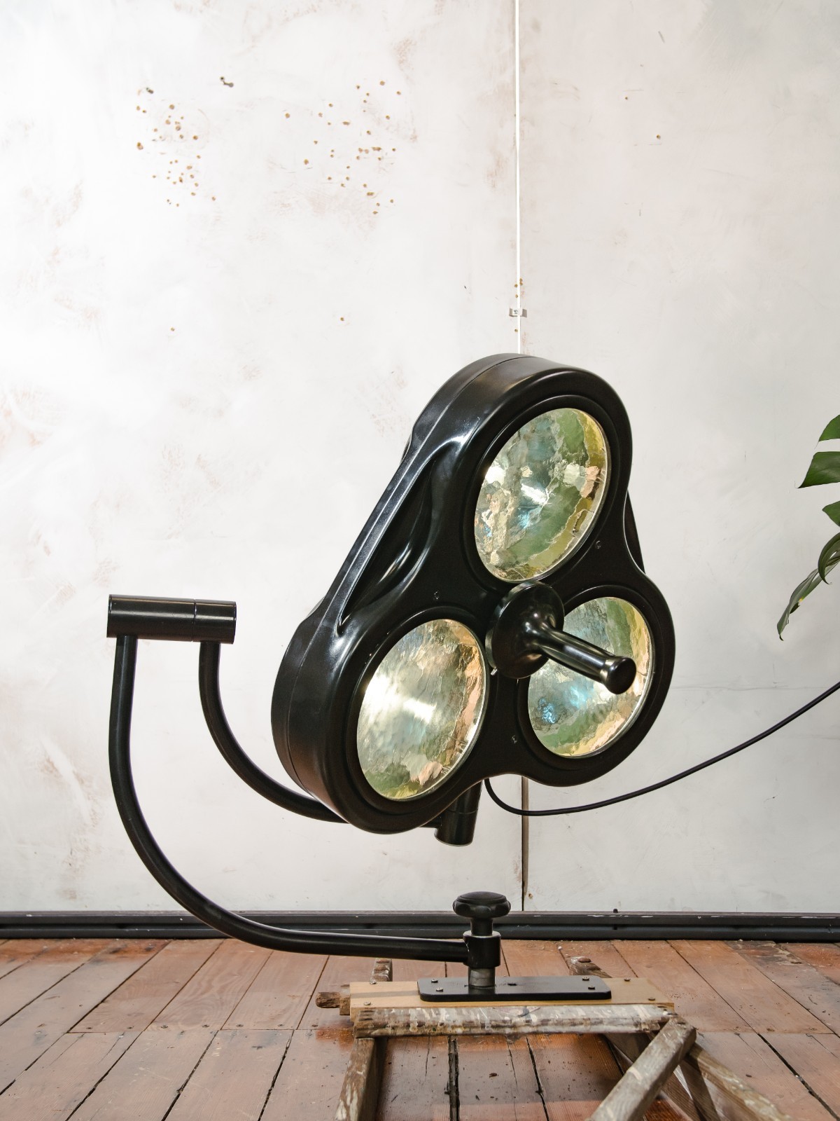 Vintage Surgical Lamp Heraeus Hanaulux London Retro Medical Upcycled Wall light