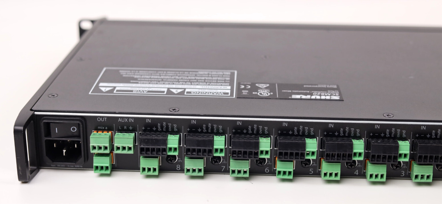 Shure SCM820 8 Channel Digital Automatic Mixer p883