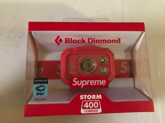 NWT Supreme Headlamp Diamond Storm 400 Head Lamp Red  Authentic