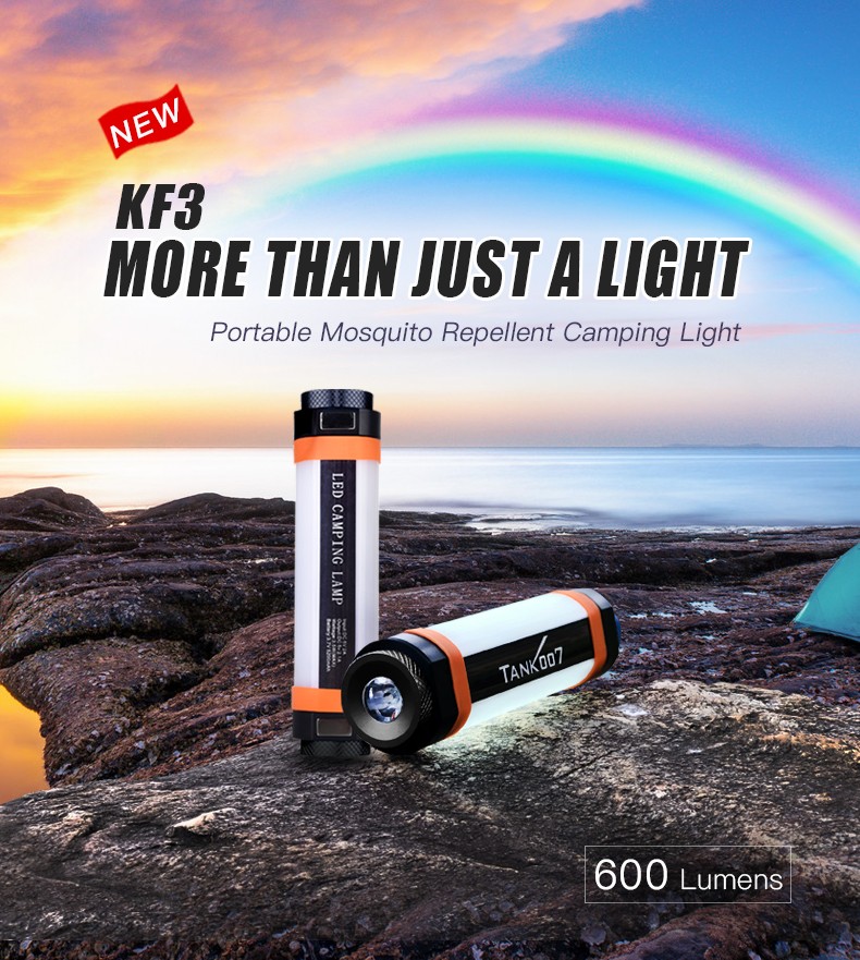 600lm Portable LED Camping Lantern Light Rechargeable Super Bright Flashlight
