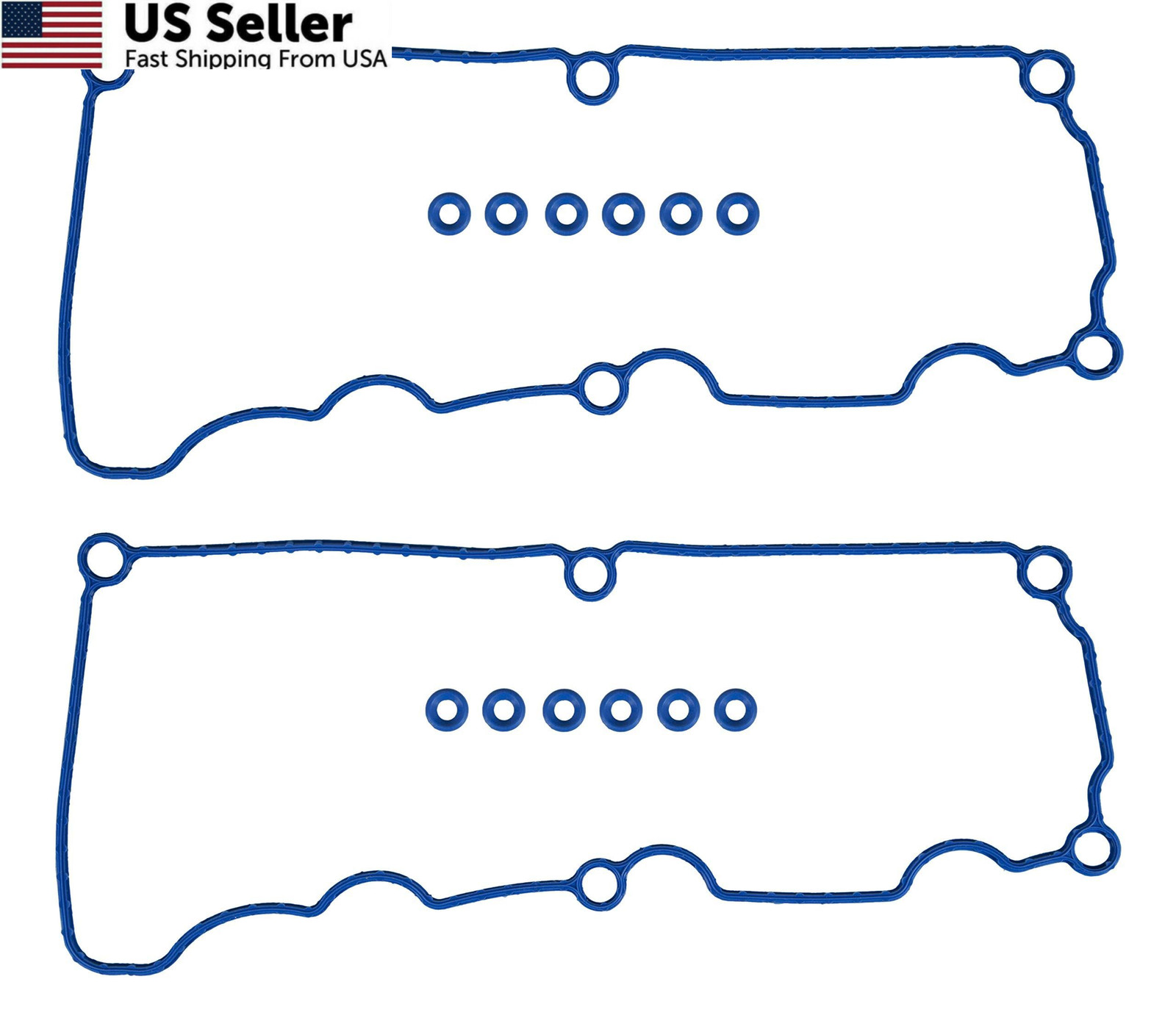 FEL-PRO VS 50529 R Engine Valve Cover Gasket Set for Ford Explorer Stock, Blue