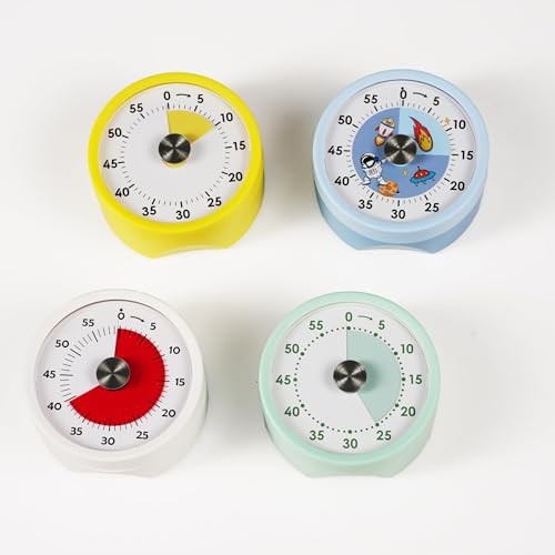 Visual Timer, Mechanical Kitchen Time Manual Countdown Timers Light Blue