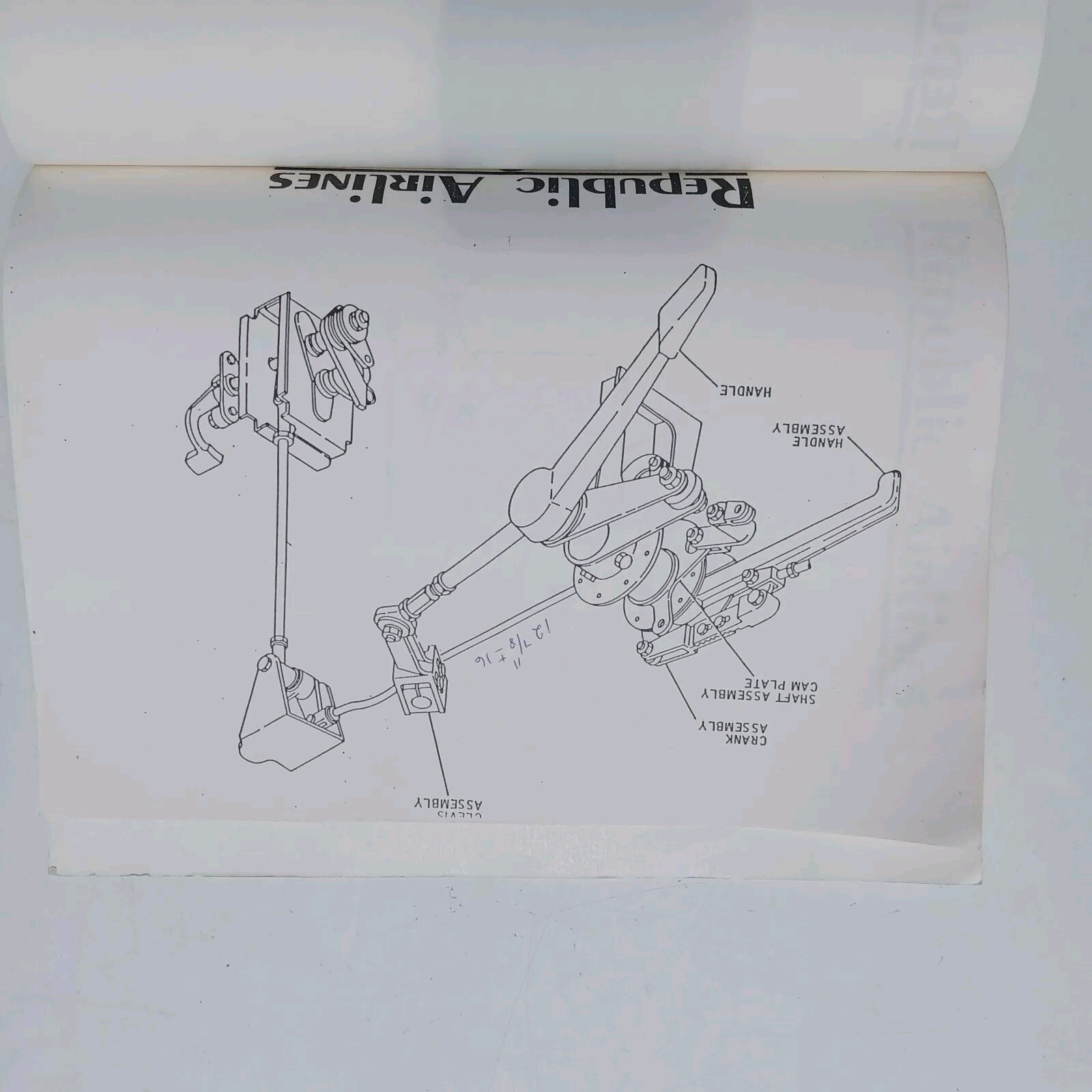 Vintage Republic Airlines Maintenance Training Manual- Preowned