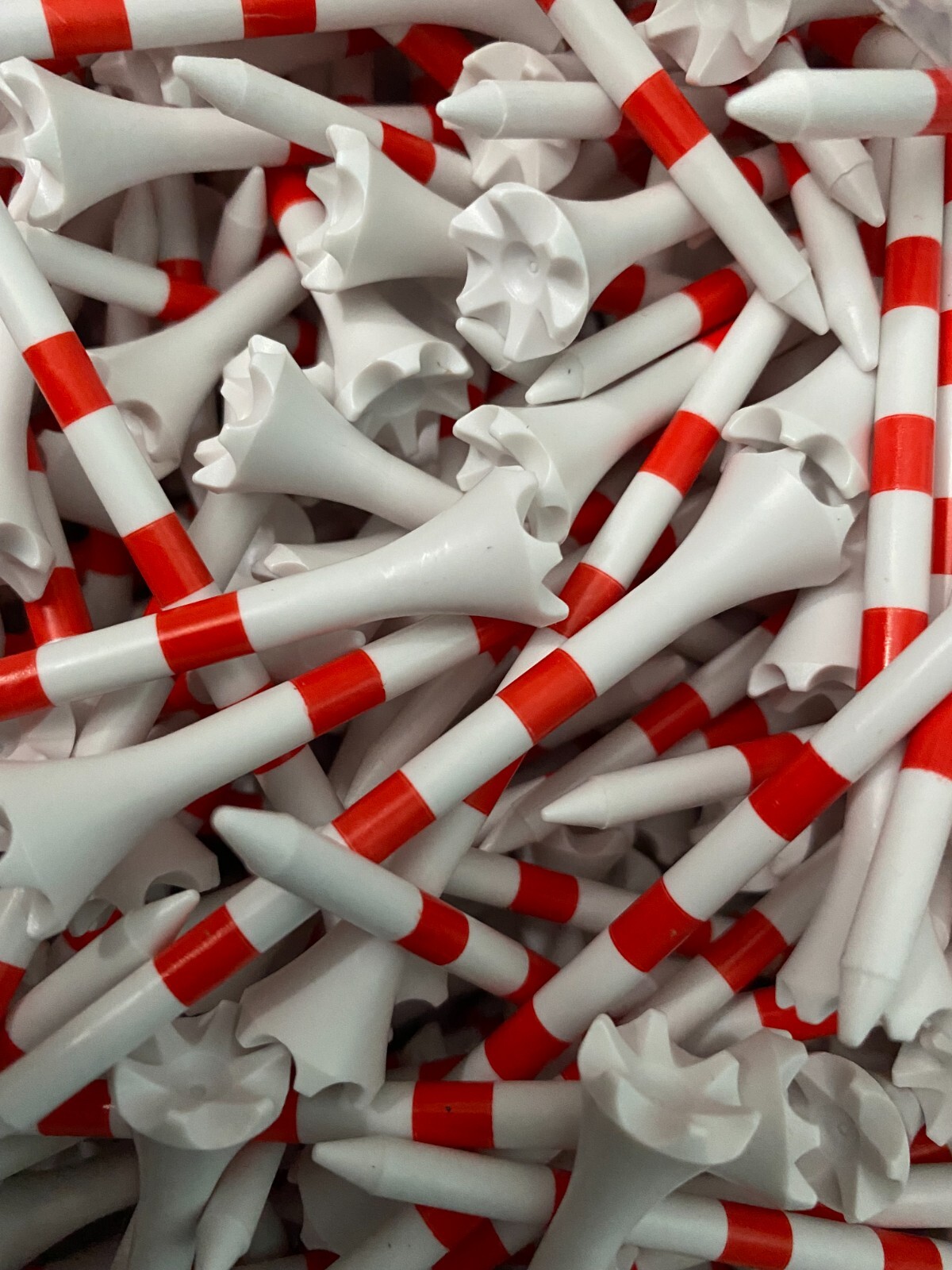 100 New 3.25" EPIK Evolution Performance PTS golf Tee Wholesale Red Stripes