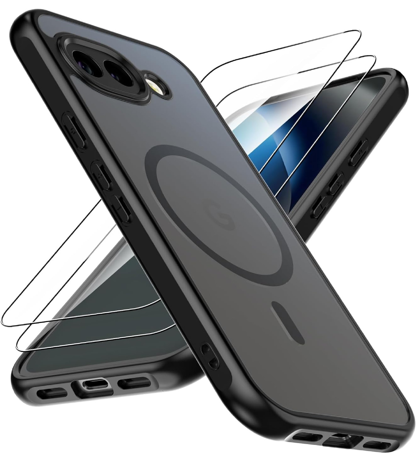Magnetic for Google Pixel 10a Case with 2 Pack Tempered Glass Screen Protector,[