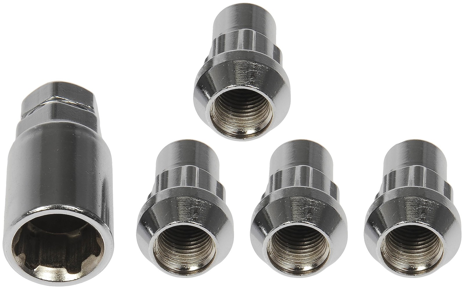 Chrome Wheel Lock Set Replacement Upgrade to Prevent Theft Durable Quality