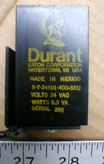 TWO (2) DURANT ANALOG COUNTER 6-Y-34591-400-SEU, 6 digit , 24v