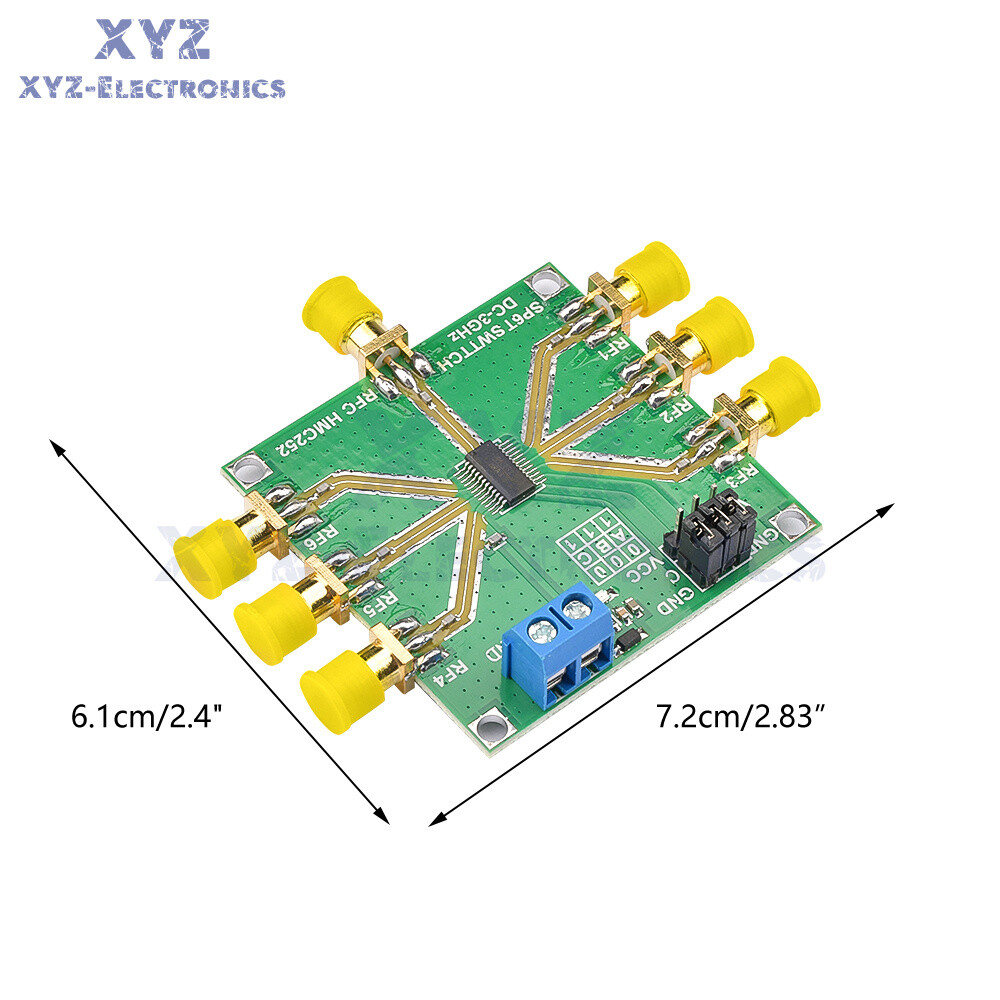 HMC252 DC-3GHz Non-Reflective RF Switch Module Module Single-Pole 6 Throw Switch