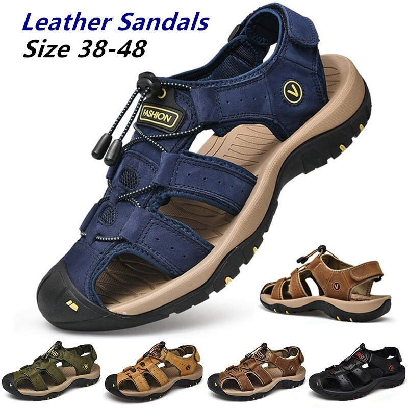 Men’s Closed-toe Hiking Fisherman Sport Outdoor Summer Sandals Beach Water Shoes