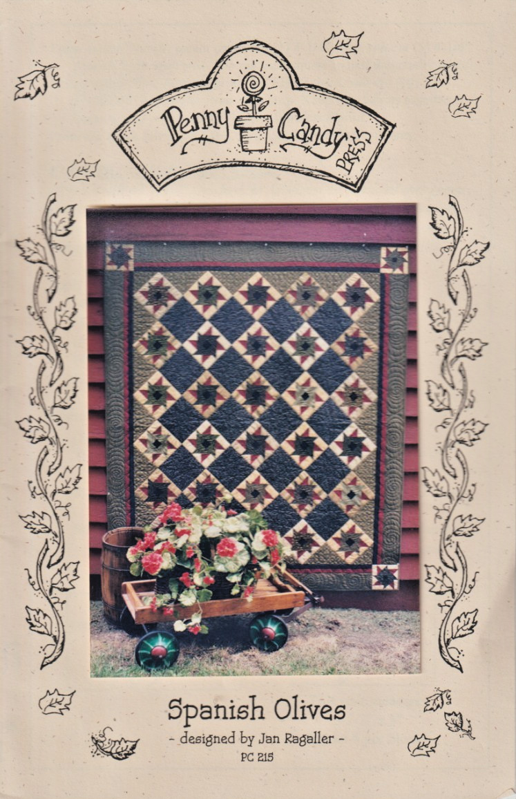 Spanish Olives - QUILT PATTERN - Penny Candy Press - 64" x 74"