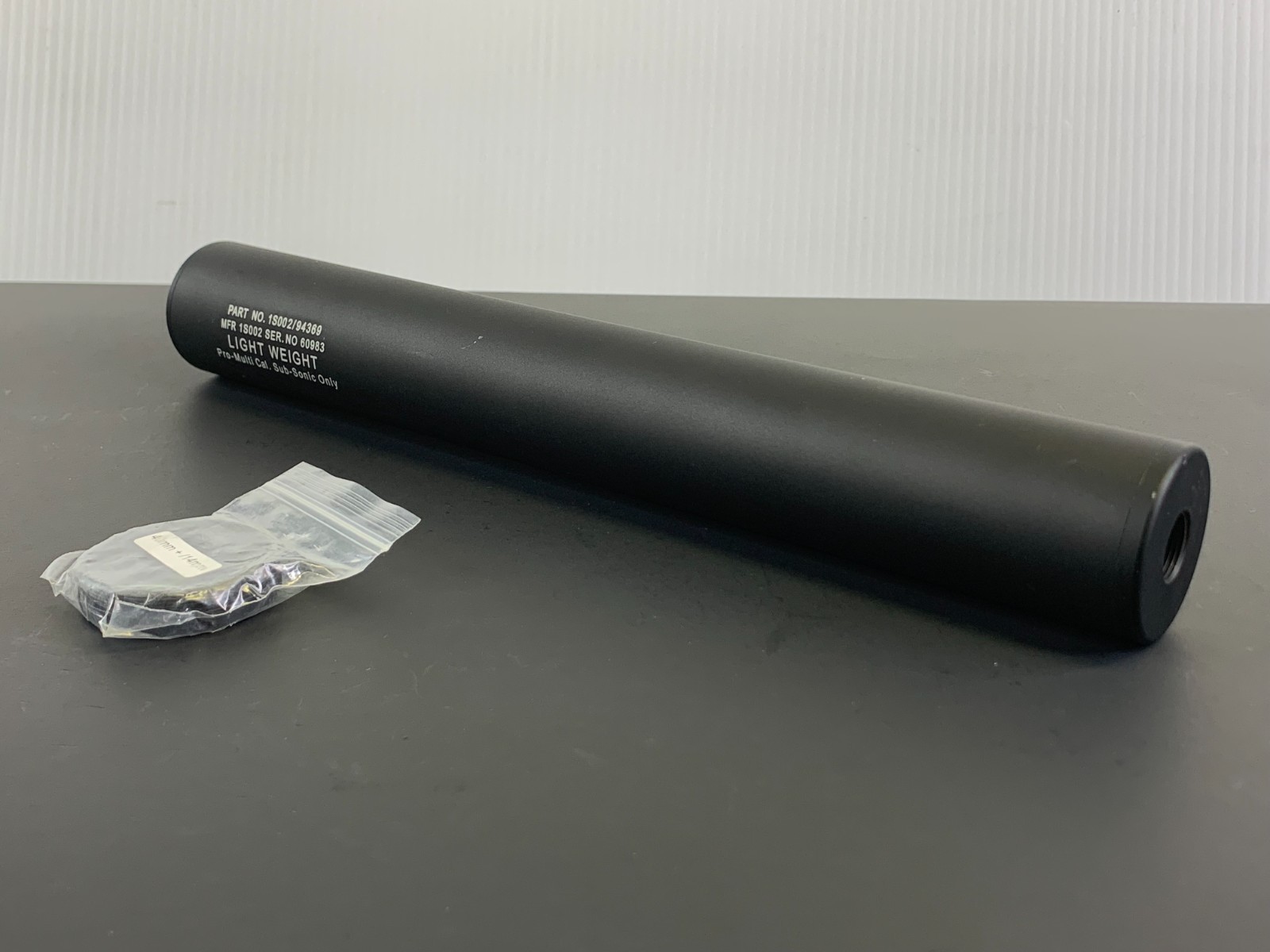 AIRSOFT AEG OR GBB RIFLE BARREL EXTENSION - BLACK