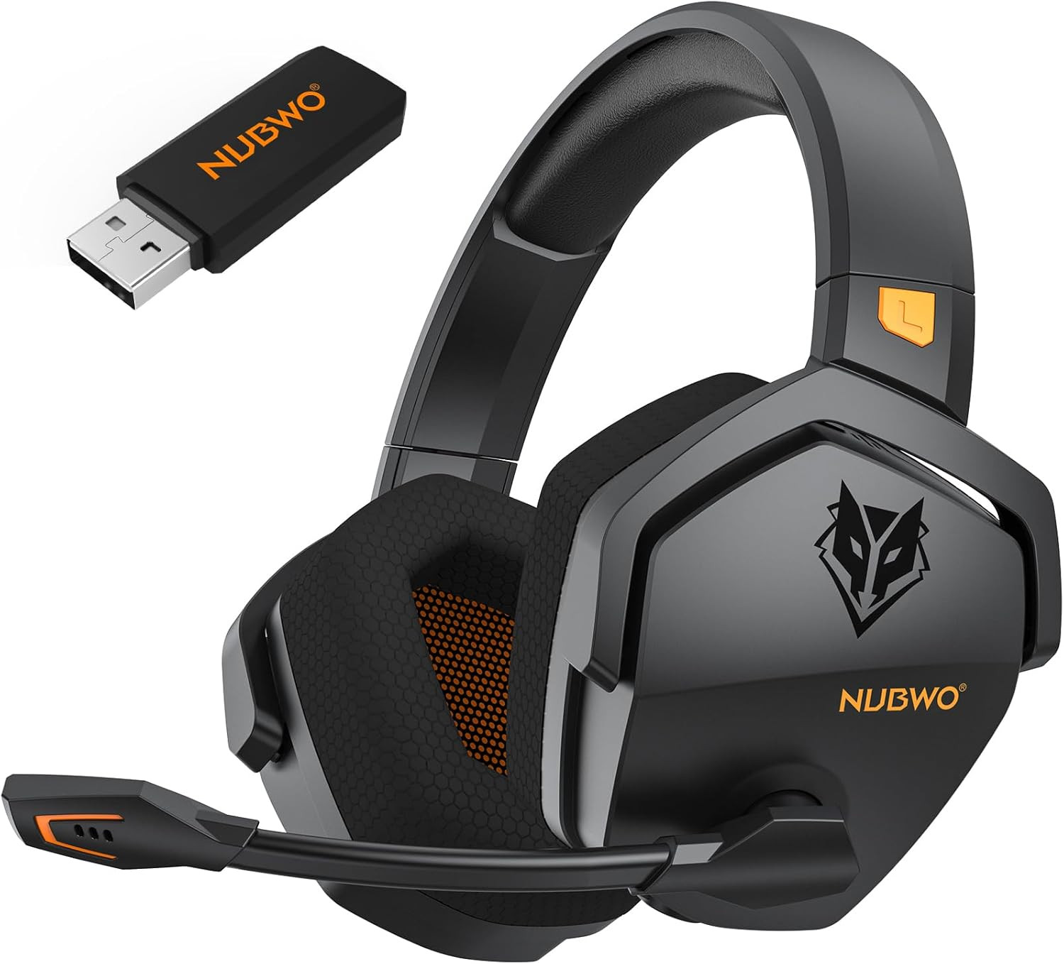 Wireless Gaming Headset with Mic for Ps5 Ps4 PC, Zero Interference, 100-Hour Bat