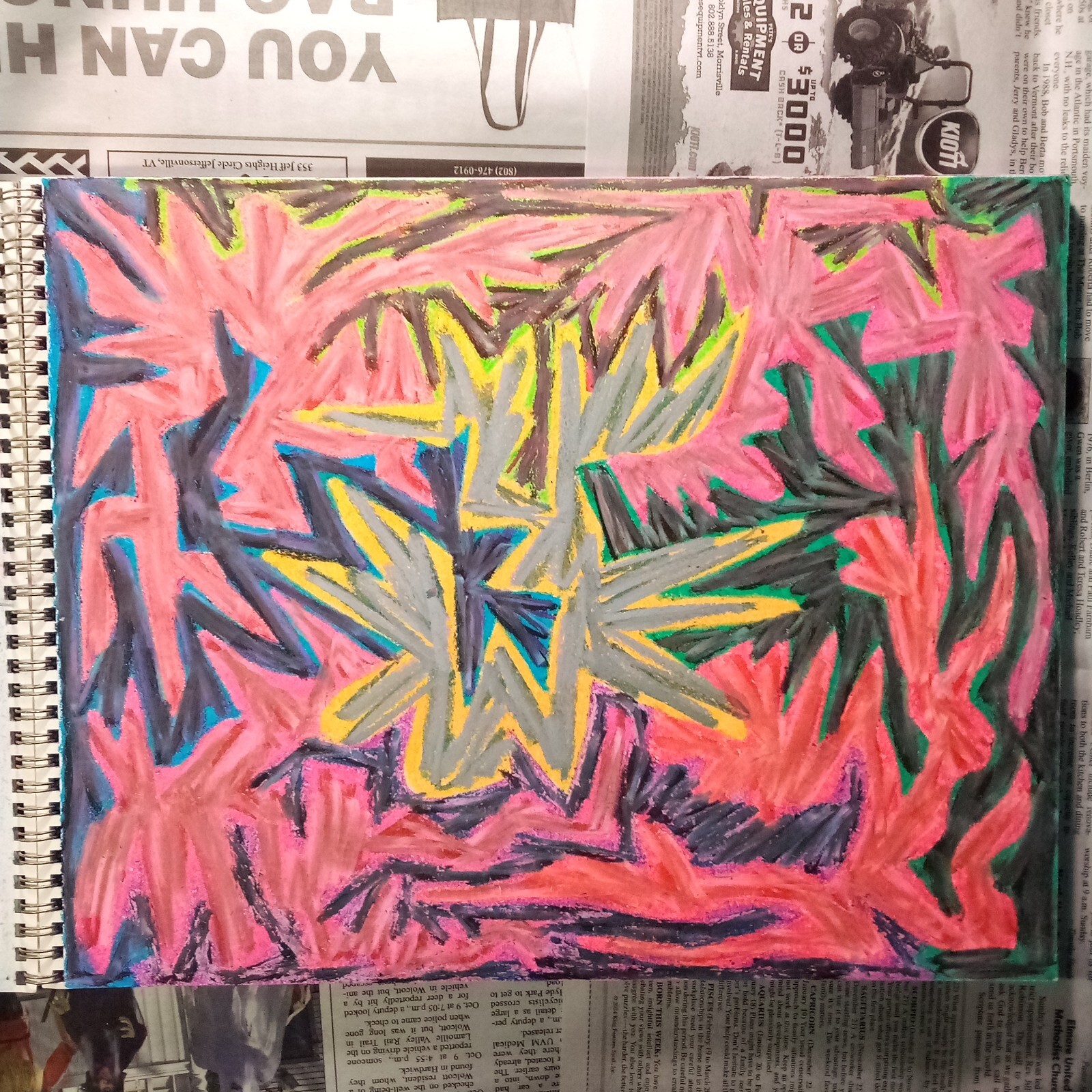 Drawing 11X14" Oil Pastel on Paper