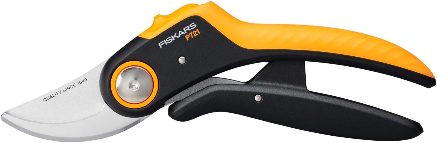 Fiskars Plus™ P721 Pruner – Power-Lever® Steel Blade – Ergonomic Handle – NEW