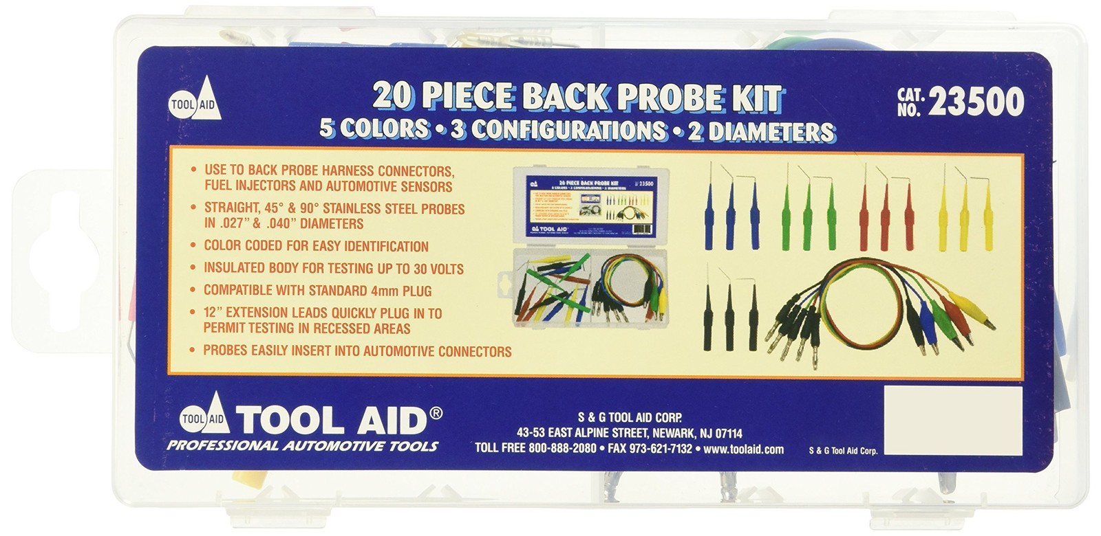 SG Tool Aid 23500 Back Probe Kit One Size, BLUE